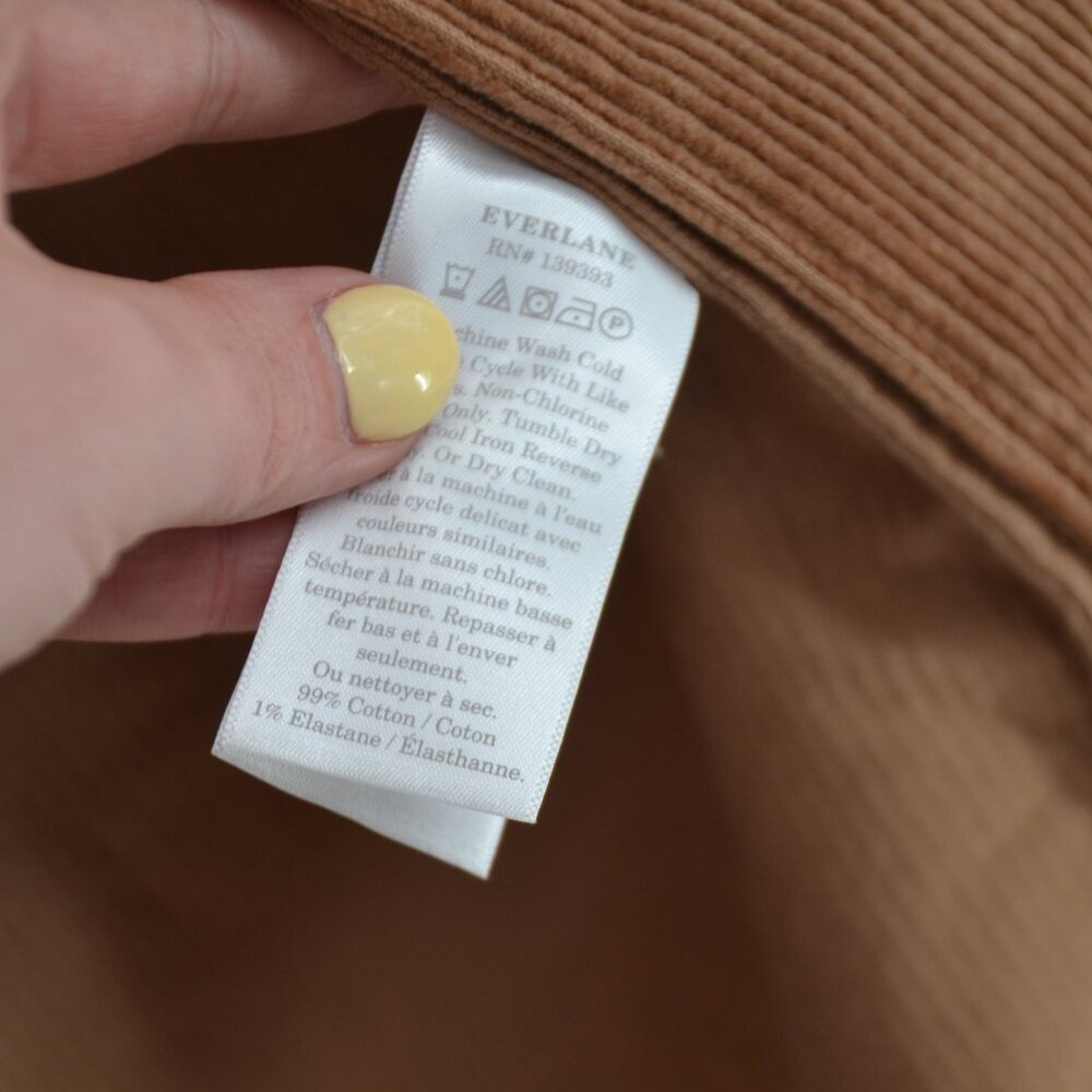Everlane The Corduroy Long Shirt Jacket Brown XS Field Utility Chore Shacket - Picture 6 of 8